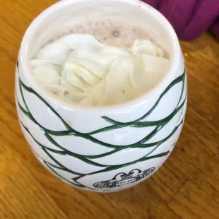 Peppermint schnapps hot chocolate