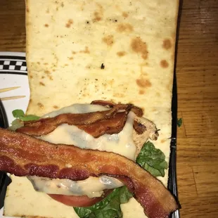 Inside the chicken Mary Jane club, no dressing!