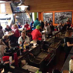 The bar is always busy