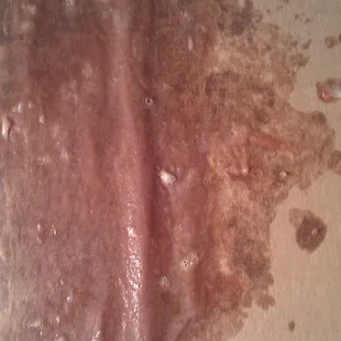 Did they run our pizza through a car wash?