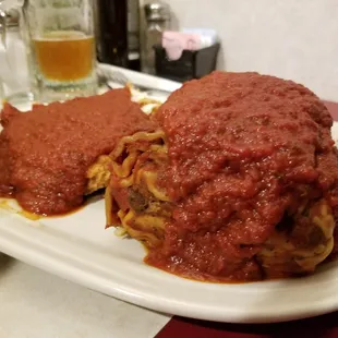 Chicken parm and lasagna