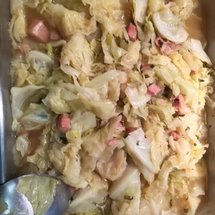 Smothered cabbage
