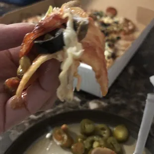 Floppy pizza doesn't seem baked!