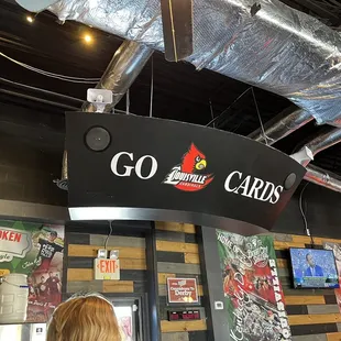 Interior.  go cards!