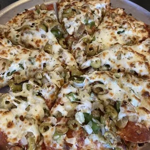 Loaded pizza
