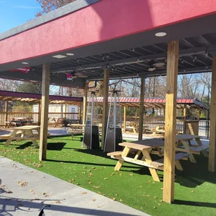 Really nice outdoor patio.