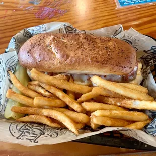 Jumbo Meatball Sub - Actually pretty tasty! Delicious fries and the meatballs were surprisingly good too.