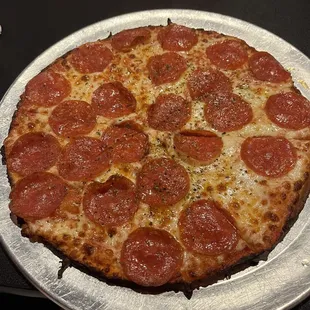 Small pepperoni pizza