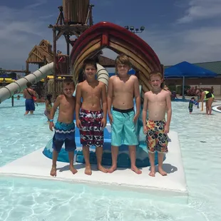 Friends enjoying summertime at Rock River Rapids!