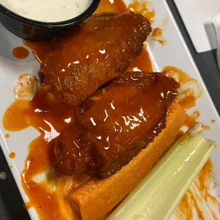 Buffalo bone in wings