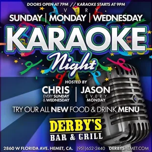 karaoke night flyer