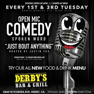 open mic comedy