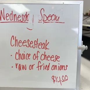 Wednesday Special- Cheesesteak can&apos;t wait to try this.