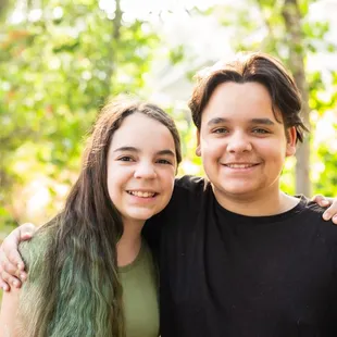 Both of my kids together - love that she captured this!