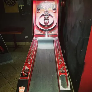 Skee-Ball machine in back!