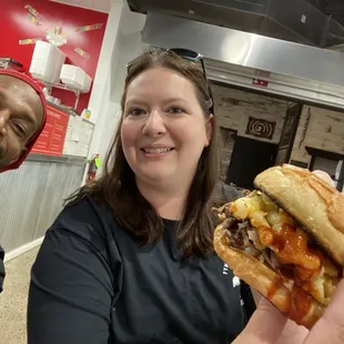 Brisket Mac &amp; Cheese Sandwich