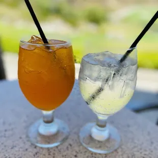 Orange Fanta and sprite :)