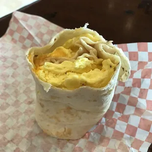Egg & Cheese Burrito