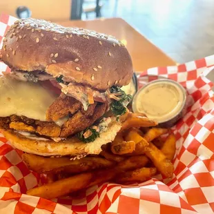 Dervo Chicken Sandwich + Beer Battered Fries