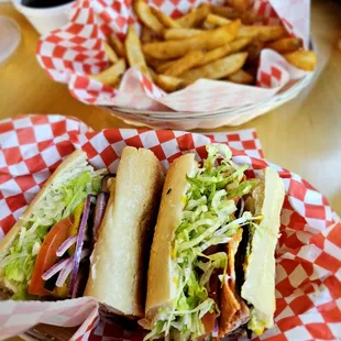 The Italian on Sourdough with beer battered fries