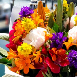 Gorgeous flowers! I love the bright colors.