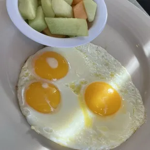 Eggs and fruit