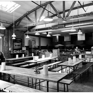 Rear dining area with skylight. Cool!