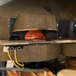 a wood fired pizza oven