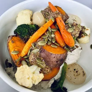 Roasted sweet potatoes