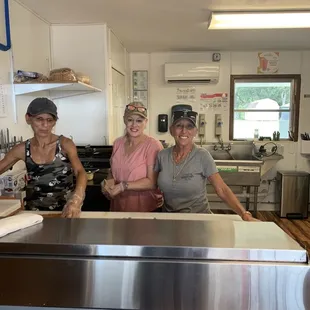These are just three of the hard working ladies that make sure you get a fresh and delicious meal with a smile and a friendly word or two