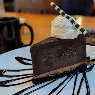 Chocolate icebox pie. Very good.