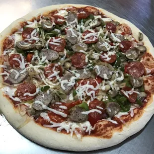 Pizza margherita.