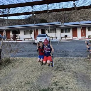 The front yard play area.