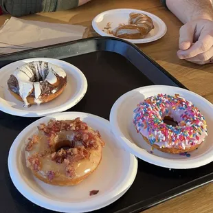 S&apos;mores, bacon blast, Dottie, and caramel latte
