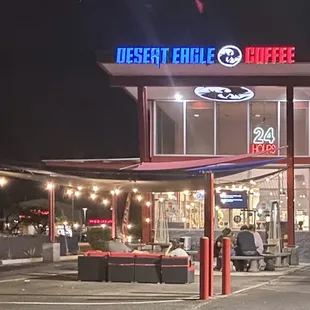 A sofa, a TV and twinkling lights, can't ask for more... Oh wait, there's magical drinks too.