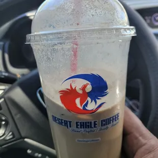 Another great Screaming Eagle with Carmel Drizzle and Whipped Cream.