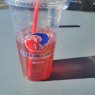 Arizona sunset with black tea.