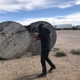 Paintball field.