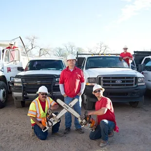 a group of workers working on a construction site