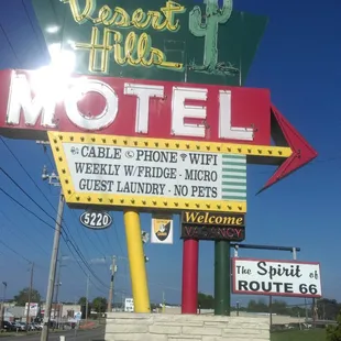 Motel's sign as soon as one pulls up.