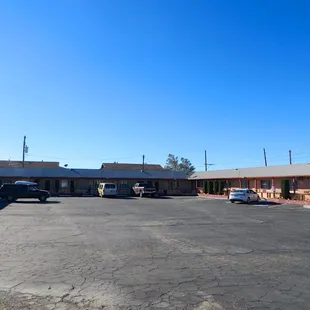 You can park in front of your room.