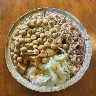 Curry Chickpeas &amp; Tofu