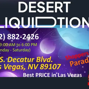 Desert Liquidation Website