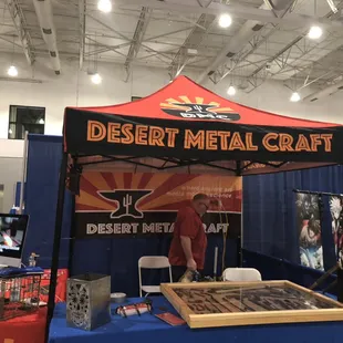 Our booth at Tucson comic-con 2019