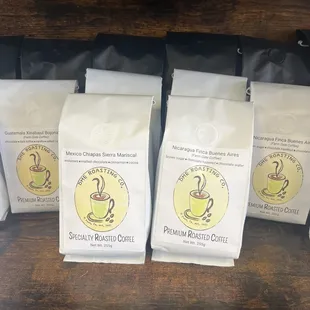 Omg this coffee is roasted here and it's so good