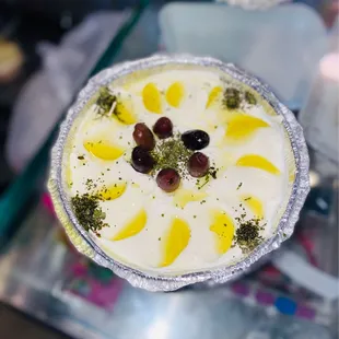 pita bread and salad