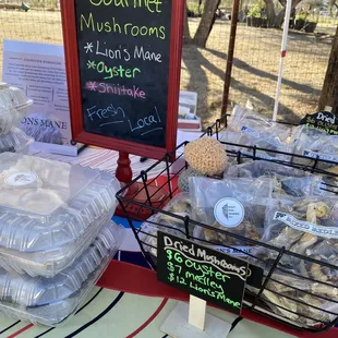 Booth at the Steam-pump Ranch farmers market