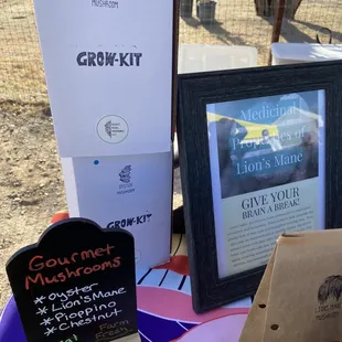 Grow kits! at the Steam-pump Ranch farmers market but you can purchase online as too