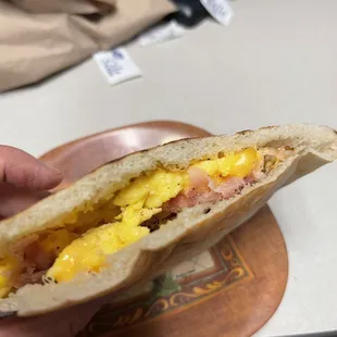 Loaded rider with ham.