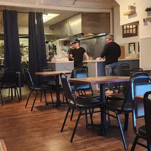 the dining area of a restaurant